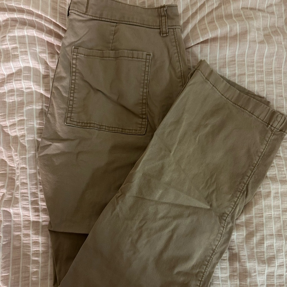 Hollister Wide Leg Cargos in Brown